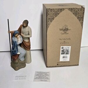 Willow Tree The Holy Family, Hand-Painted Nativity Figures of Mary, Jesus & Jose